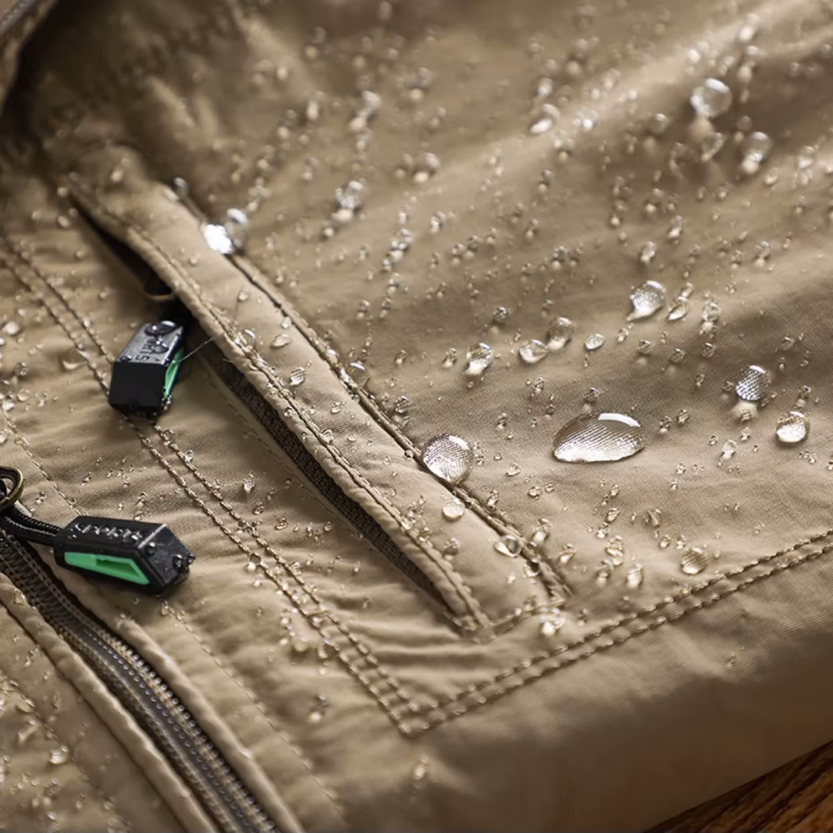 Bozeman Hooded Jacket water-resistant surface detail