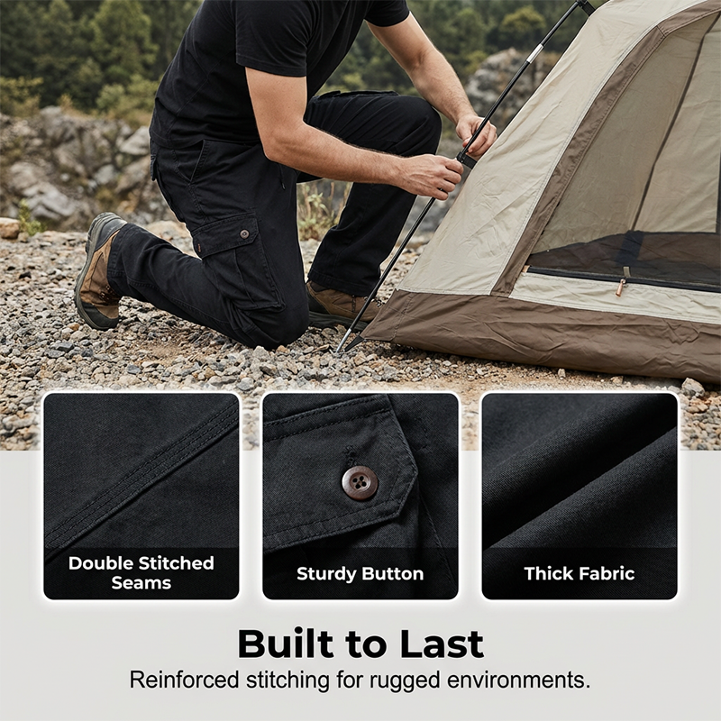 Men's Cotton Cargo Tactical Pants - product image 5
