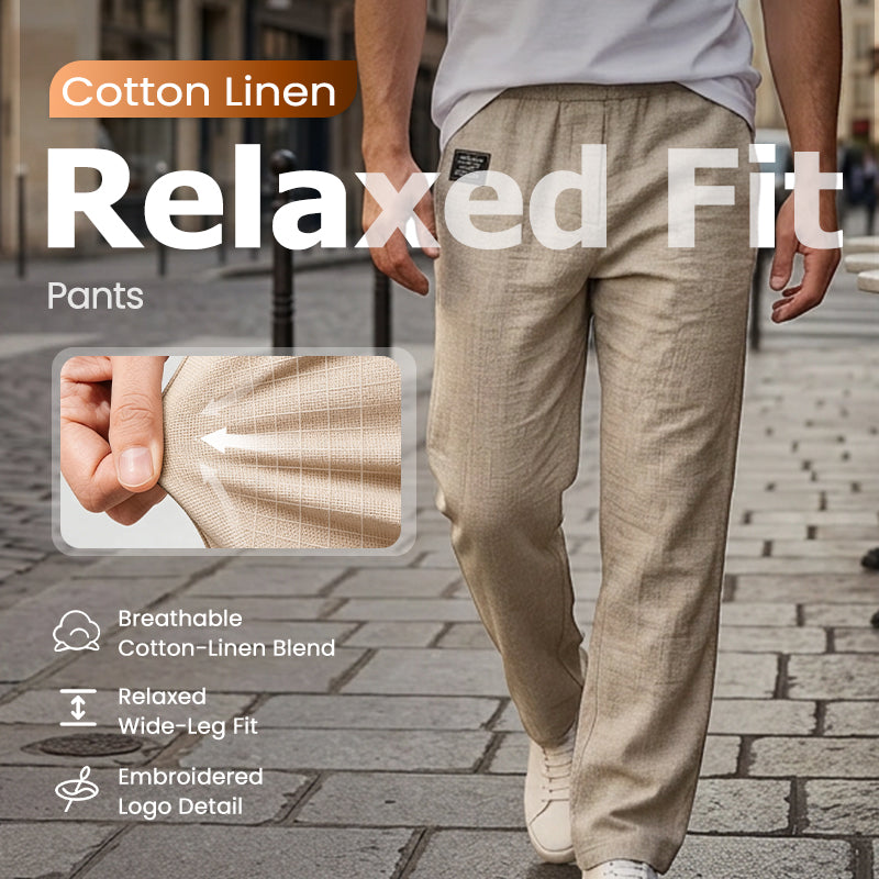 Men's breathable straight-leg trousers - product view 1