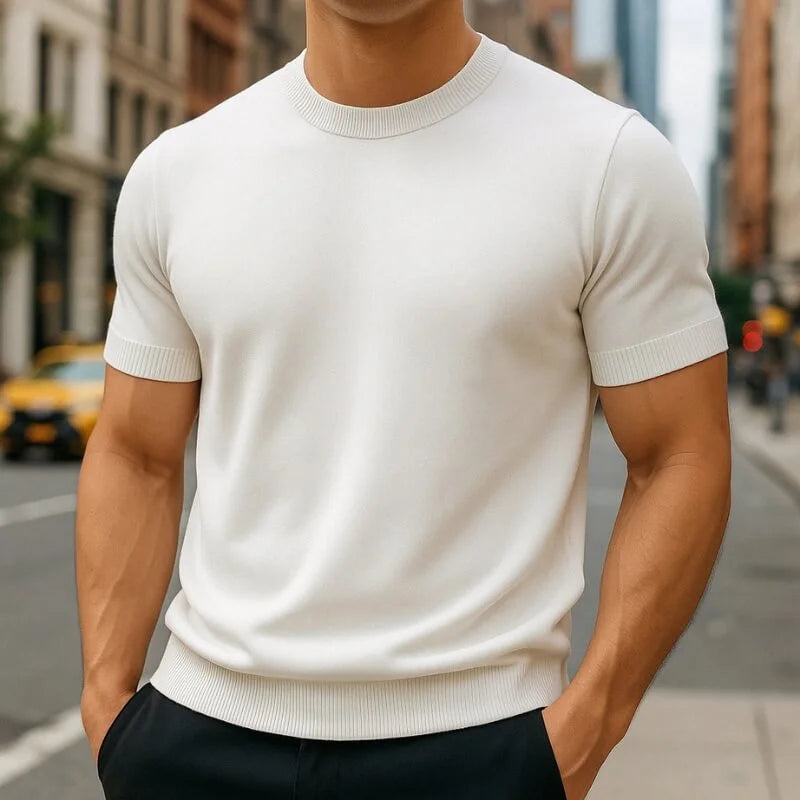 White Auro Cashmere T-Shirt