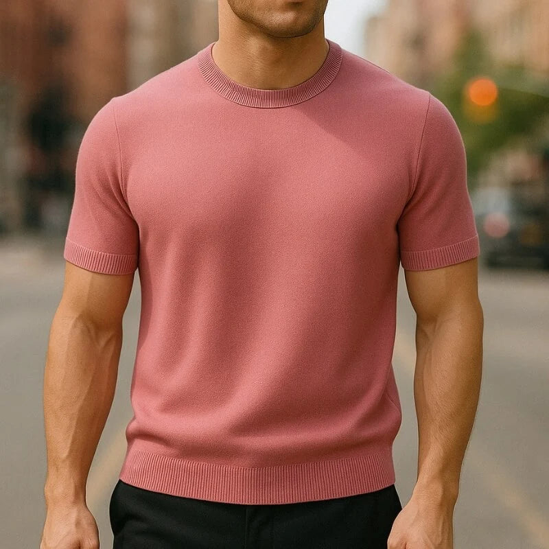 Pink Auro Cashmere T-Shirt