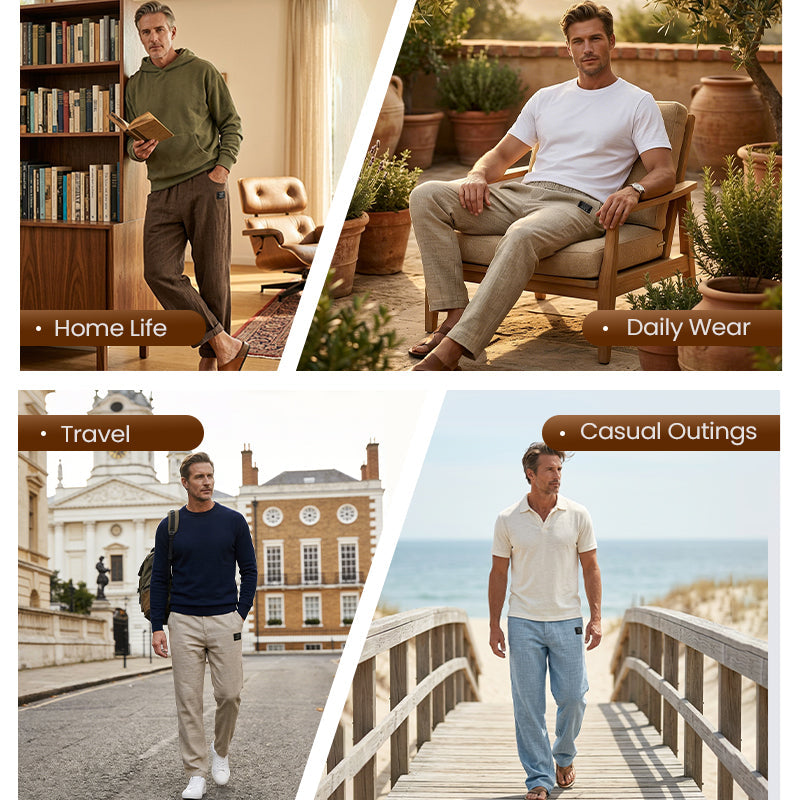 Men's breathable straight-leg trousers - product view 8