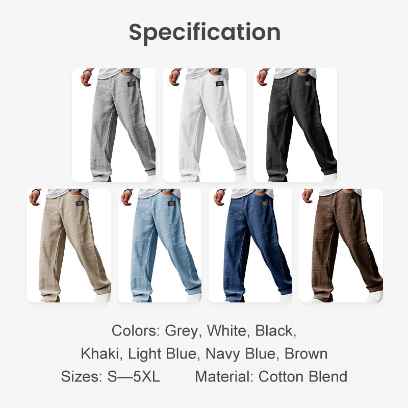 Men's breathable straight-leg trousers - product view 10