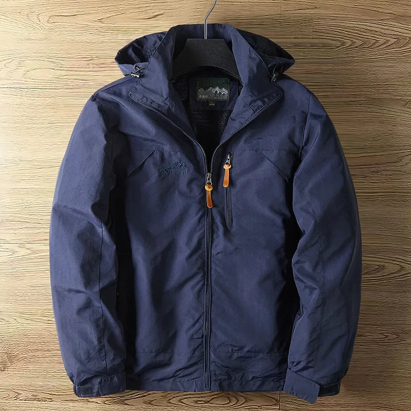 Navy Blue Bozeman Hooded Jacket