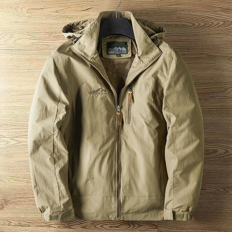 Sandy Brown Bozeman Hooded Jacket