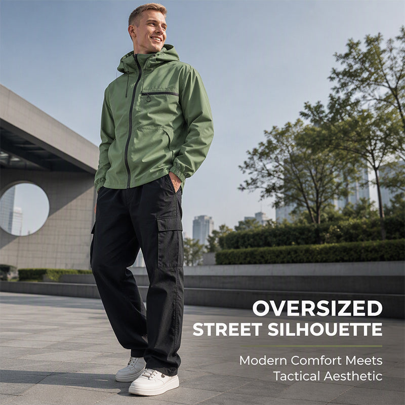 Men's urban waterproof hooded jacket – product view 3