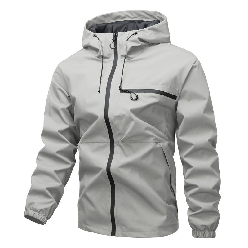 Men's urban waterproof hooded jacket – product view 11