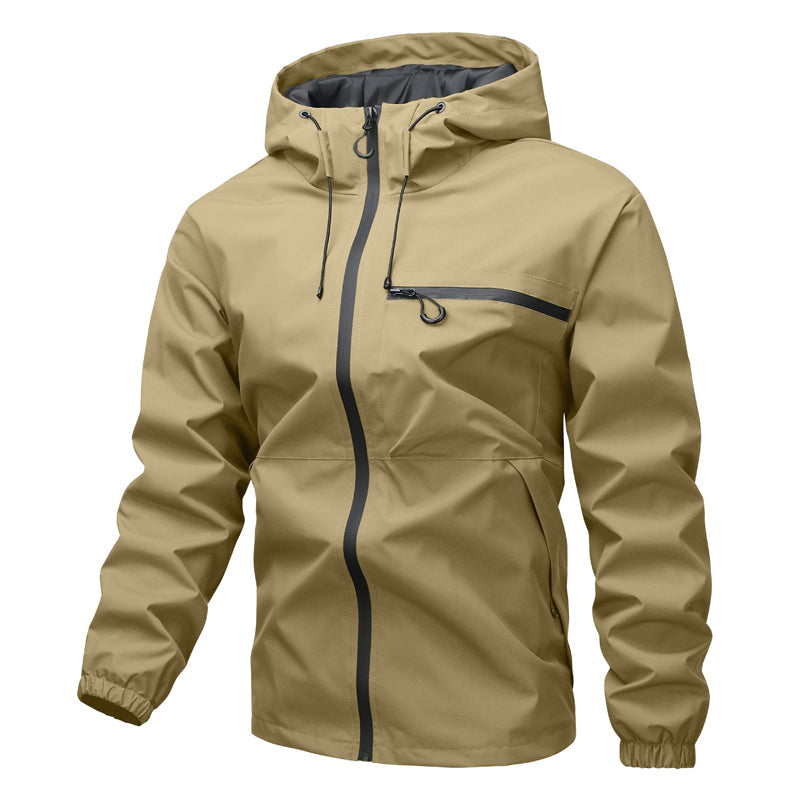Men's urban waterproof hooded jacket – product view 12